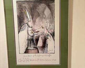 72. Set of 4 Framed Prints for Clos Du Val Wine (19" x 26")