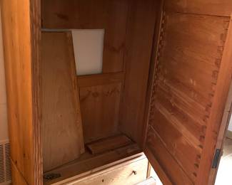 73. Antique Pine High Boy (39.5" x 20" x 70.5")