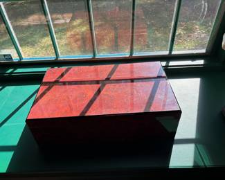 25. Burlwood Humidor Made in Italy (20" x 12" x 6")