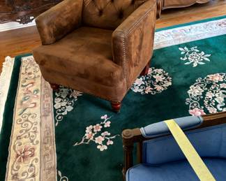 9. Club Chair w/ Tufted Back & Nailhead Detail (29" x 30" x 32")