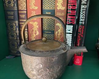 30. Metal Tea Pot (7"h)