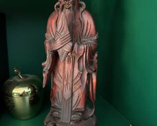 37. Carved Asian Figure (10")