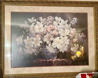 Framed and matted art With glass