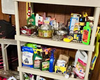 Various yard, car & cleaning products
