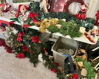 Holiday light, strands and Garland