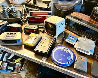 Various clocks, small radio's, CD & cassette  players & recorders