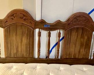 Vintage wood queen, size headboard $50