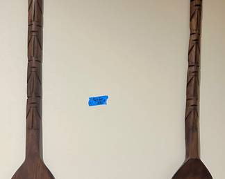 Vintage wood utensils set $35