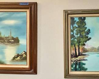 Vintage framed paintings
