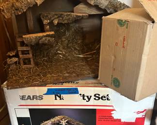 Vintage nativity set $100