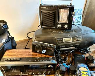 Various radios & boom box