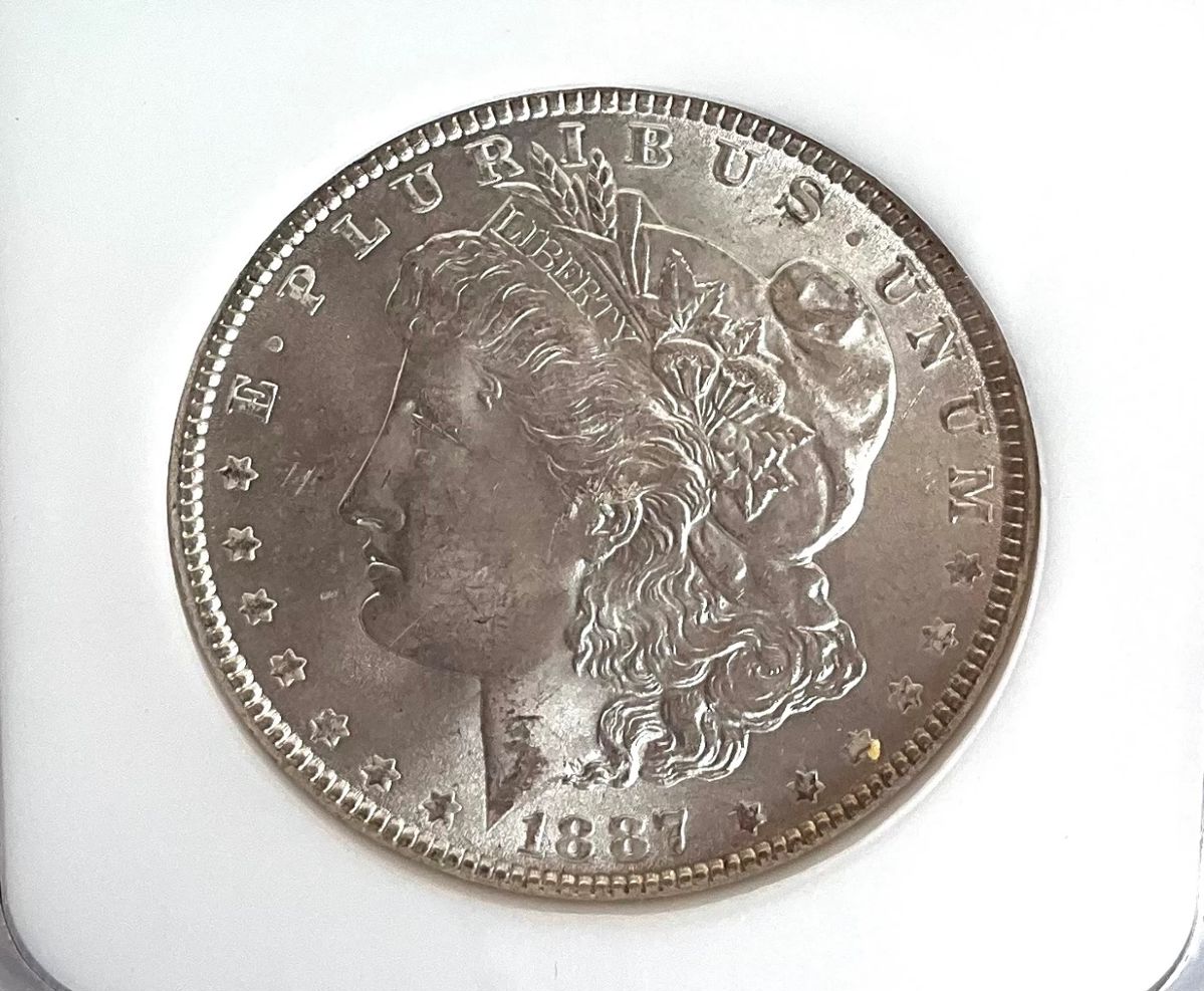 1887 Morgan Dollar, NGC MS 64
