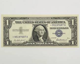 1957 Uncirculated $1 Silver Star Certificate
