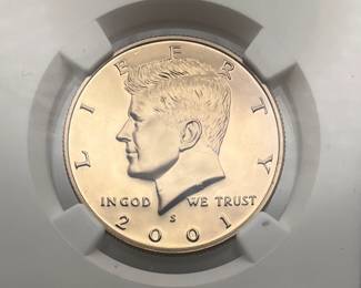 2001-S Proof Kennedy Half Dollar, NGC PF 69 UCAM