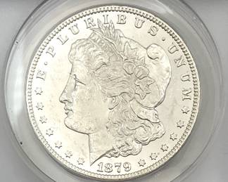 1879-S Morgan Dollar, ANACS MS 60