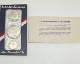 1976 US Bicentennial Silver Uncirculated Set