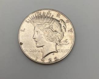 1922 US Peace Silver Dollar