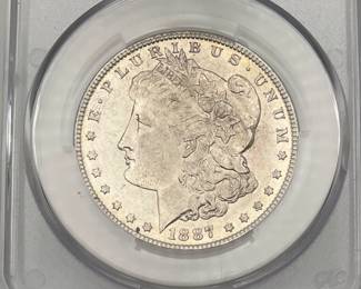 1887 Mercury Dollar, CAC MS 61