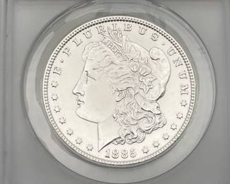 1885 Morgan Dollar, ANACS MS 62