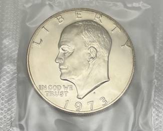 1973 Uncirculated Eisenhower Silver Dollar