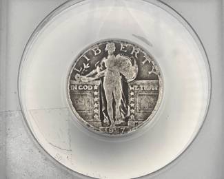 1927 Standing Liberty Quarter, ANACS VG 8 Details