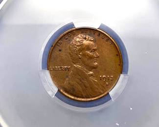 1913-S Lincoln Wheat Penny, CAC XF Details