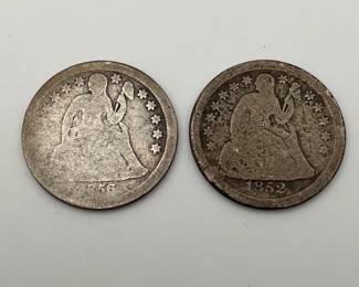 1852-O & 1856 Liberty Seated Dimes
