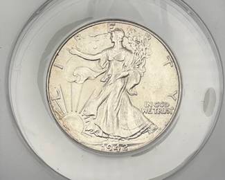 1942 Walking Liberty Half Dollar, ANACS MS 63