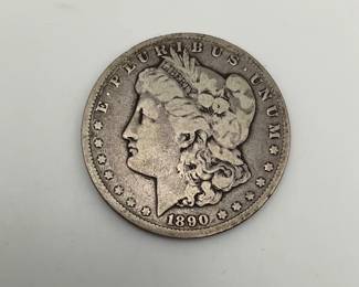 1890-CC Morgan Dollar