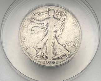 1923-S Walking Liberty Half Dollar, ANACS VG 8 Details