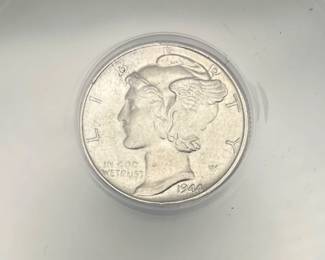 1944-S Mercury Dime, ANACS AU 58