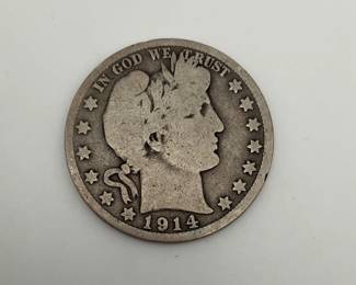 1914-S Barber Half Dollar