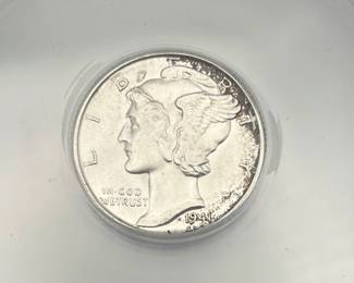 1944-D Mercury Dime, ANACS MS 65 FSB