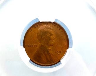  1909-S Lincoln Wheat Cent, CAC VG8
