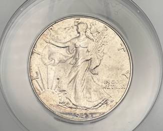 1945 Walking Liberty Half Dollar, ANACS MS 63