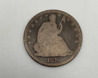 1876-CC Seated Liberty Half Dollar