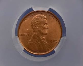 1909 Lincoln Wheat Penny, CAC UNC Details