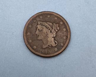 1840 Braided Hair Large Cent