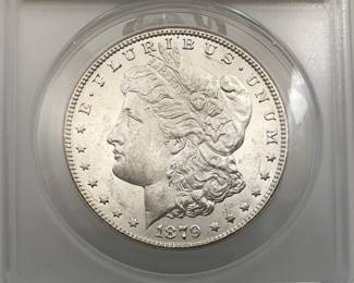1879-S Morgan Dollar, ANACS MS 61