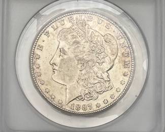 1887-S Morgan Dollar, ANACS AU 55