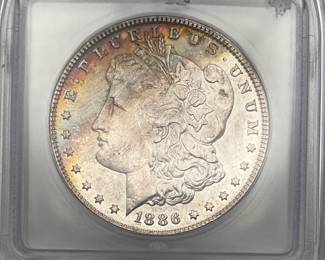 1886 Morgan Dollar, ICG MS 63