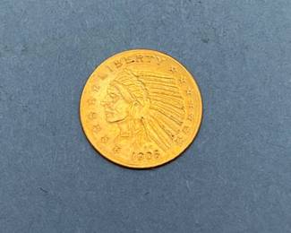 Miniature 1908 $5 Gold Indian
