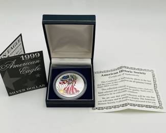 1999 Colorized 1 Oz American Silver Eagle