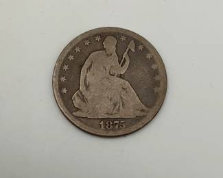 1875 Seated Liberty Half Dollar