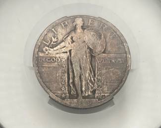 1919 Standing Liberty Quarter, CAC VG8