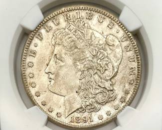 1891-S Morgan Dollar, NGC MS 61