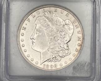 1896-O Morgan Dollar, ICG AU 50 Details