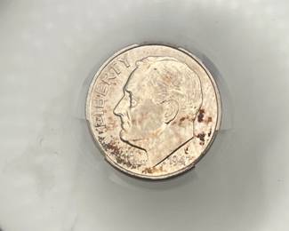 1947-S Roosevelt Dime, CAC AU 58