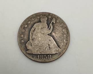 1858-O Seated Liberty Half Dollar