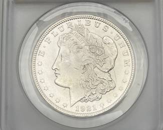 1921 Morgan Dollar, ANACS MS 62
